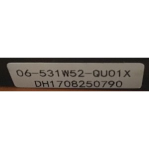 CONTROL QUASAR  SMART TV / 06-531W52-QU01X / RC311S / DH1708250790 